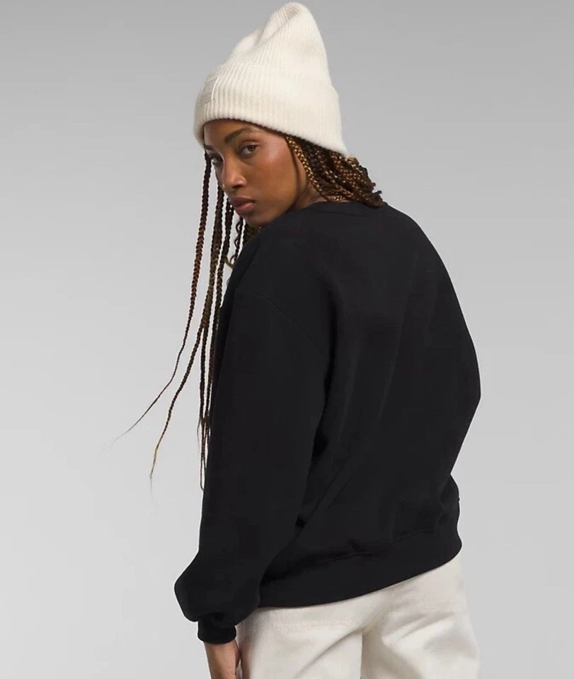 The North Face Women’s’ M Evolution Relaxed Fit Crew Sweatshirt Black TNF OS NWT - Image 4 of 4