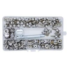 150pcs Professional Canvas Snap Kit with 2pcs Setting Tools, Stainless Steel ...