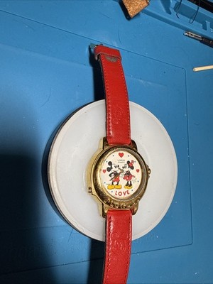 Micky and Minnie Lorus Love Quartz Watch Vintage Plays Song Works New Battery