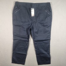 Image of New With Tags Cotton Traders Mens Navy Action Trousers UK 42 27" Leg