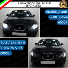 CONVERSIONE FARO FULL LED SEAT ALTEA 5P ANABBAGLIANTI + LUCI POSIZIONE 6000K
