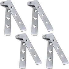 Antrader 360 Degree Rotatable Pivot Hinge for Window or Door Pack of 4