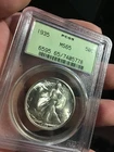 1935 Walking Liberty Half Dollar PCGS OGH Old Green Holder MS65
