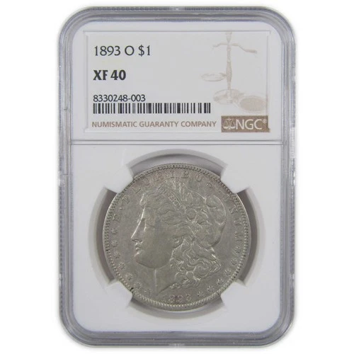 1893 O Morgan Dollar XF 40 NGC Silver $1 Coin SKU:I18263
