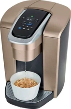 Keurig K Elite Single Serve Coffee Brewer Temperature Control - Brushed Gold