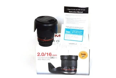 Manuelles Samyang 16mm F2 AS UMC CS Objektiv Für Canon - Bild 1 von 4