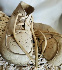 Vintage 1930s Wee Walker Washable Leather Baby Shoes