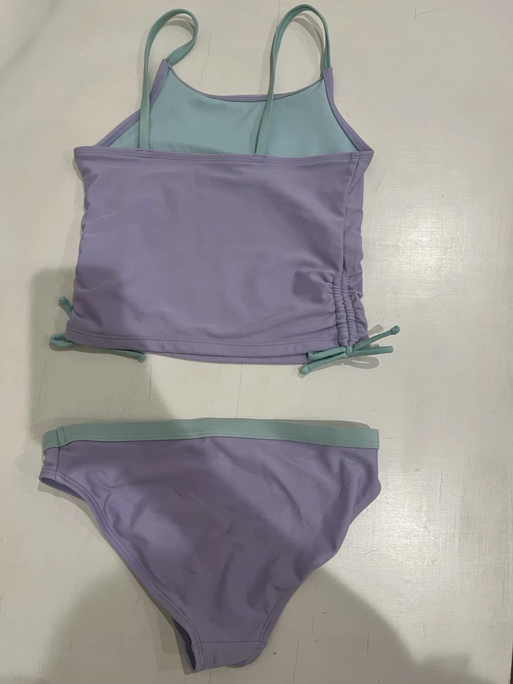 Youth Girls Lilac 2 Piece Swimsuit Size 7-8 - Image 2 of 3