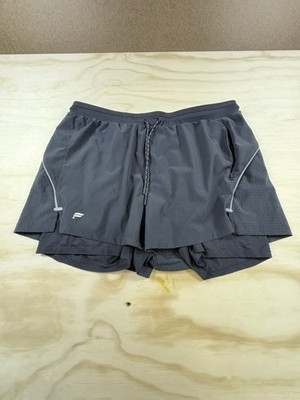 Fabletics Kadence Running Shorts Mens Large Black 3'' Lined Reflective Gym