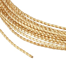 20FT 17 Gauge Golden Craft Brass Wire, 1.2Mm Thick round Jewelry Twisted Copper