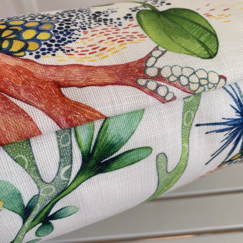 Osborne & Little Outdoor Fabric Cushion Cover CORALLINE - 17" - Fish and Coral - Image 3 of 3