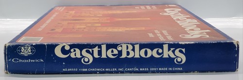 Vintage Castle Blocks Wooden Block 102 Piece Toy Set COMPLETE Original Box 1986 - Picture 19 of 24