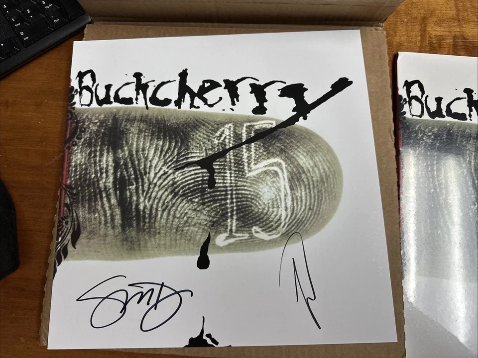 BUCKCHERRY 15 DOUBLE ALBUM CLEAR SMOKE VINYL SIGNED LTD EDITION RECORD LP - Image 2 of 4