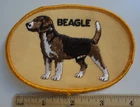Vintage BEAGLE Dog Show Breed Embroidered Patch New Old Stock