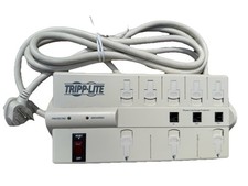 Tripp Lite Surge Protector, Eight Power Outputs, Phone Line Surge Protection
