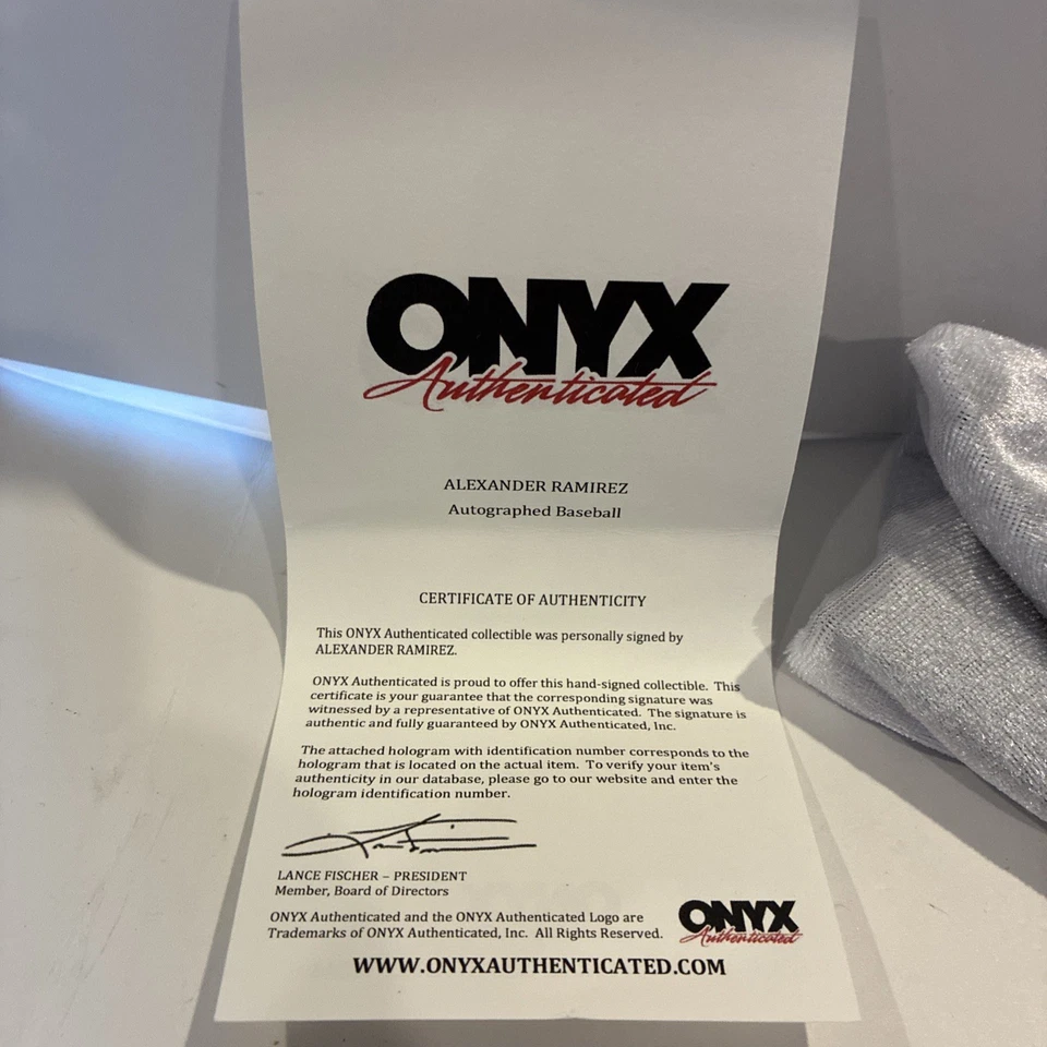 New York Mets Alexander Ramirez autographed baseball Beckett Witnessed  - Image 3 of 4