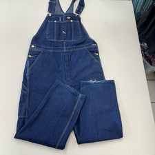 Dickies Carpenter Bib Overalls Mens Size 36x30 Utility Denim Workwear Farmer