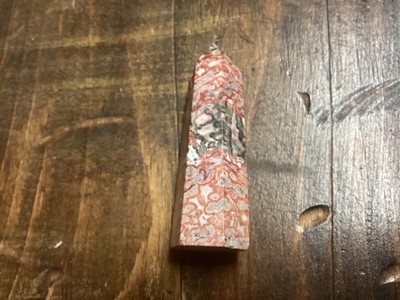 LEOPARD SKIN JASPER-Tower-Obelisk-Quartz-Crystal-Stone-48g-T6