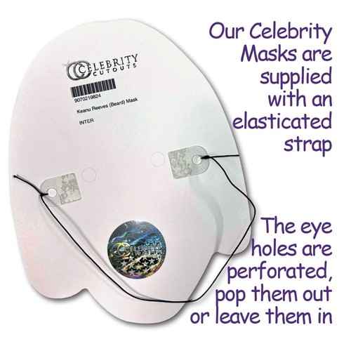 George W. Bush (Grey Hair) Celebrity Mask, Flat Card Face, Fancy Dress Mask - Picture 3 of 6