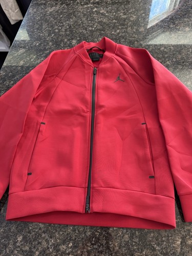 Air Jordan Nike Red Jacket Men’s Size L Full Zip - Picture 1 of 11