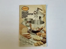 Vtg 1975 Sunbeam Deluxe Mixmaster Mixer Recipes Cook Book Booklet