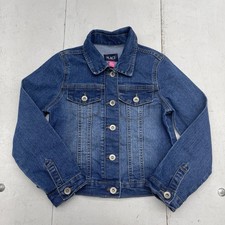 The Children's Place Blue Denim Button Pocket Front Jacket Youth Girls Size 7/8