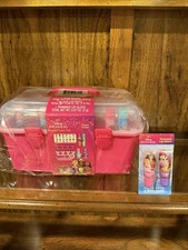 Disney Princess Beauty Case Set with Makeup & Accessories + Bonus Flavored Lip G