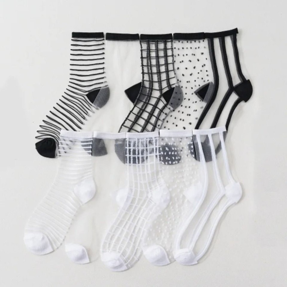 Crystal silk Lastic Socks Breathable Short Socks High Quality Ankle