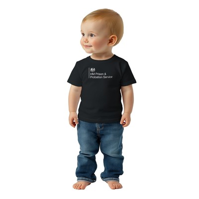 Klassisches Baby Rundhalsausschnitt T-Shirt His Majesty's Prison Service - lustig