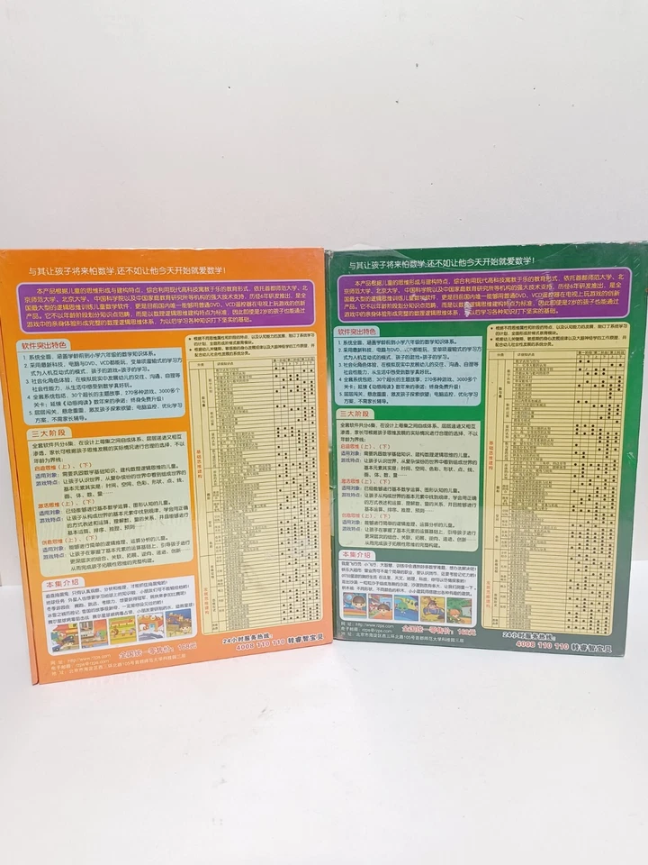Chinese Childrens Educational Software, Math 20 Disc's w/Books▪︎BRAND NEW SEALED - Image 4 of 4
