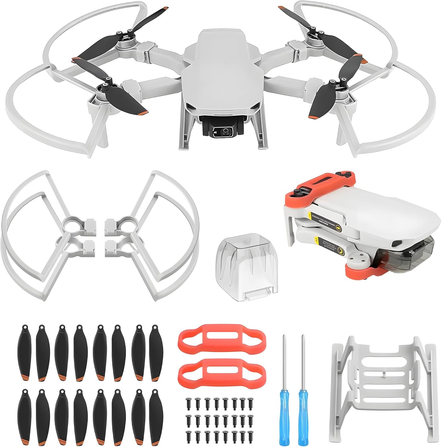 Mini 4K/Mini 2 Se/Mini Se/Mini 2 Propellers: with Propeller Guard Landing Gear L