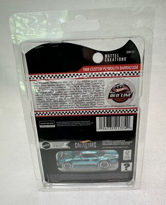 2024 RLC Hot Wheels 1968 Custom Plymouth Barracuda Red Line Club