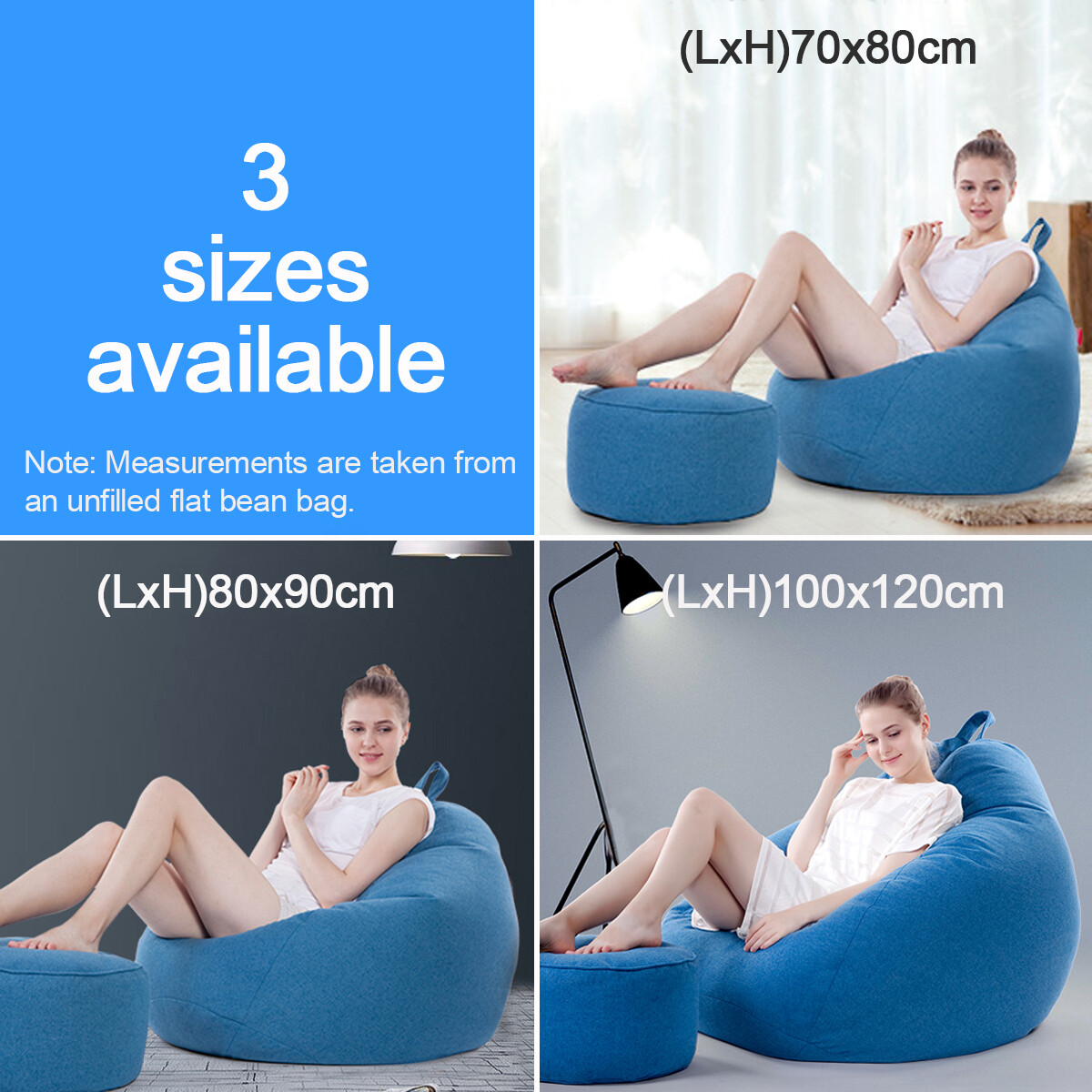 Discover 136+ bean bag xl size dimensions latest kidsdream.edu.vn