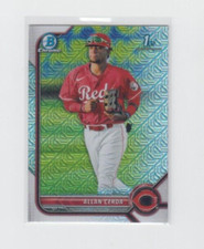 2022 Bowman Chrome Allan Cerda 1st Bowman Mega Box Mojo Refractor BCP-142 Reds 