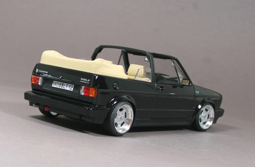 Llantas de aluminio RSL negras para VW Golf 1 Cabriolet Classic Line 15 pulgadas conversión 1/18 - Imagen 4 de 6