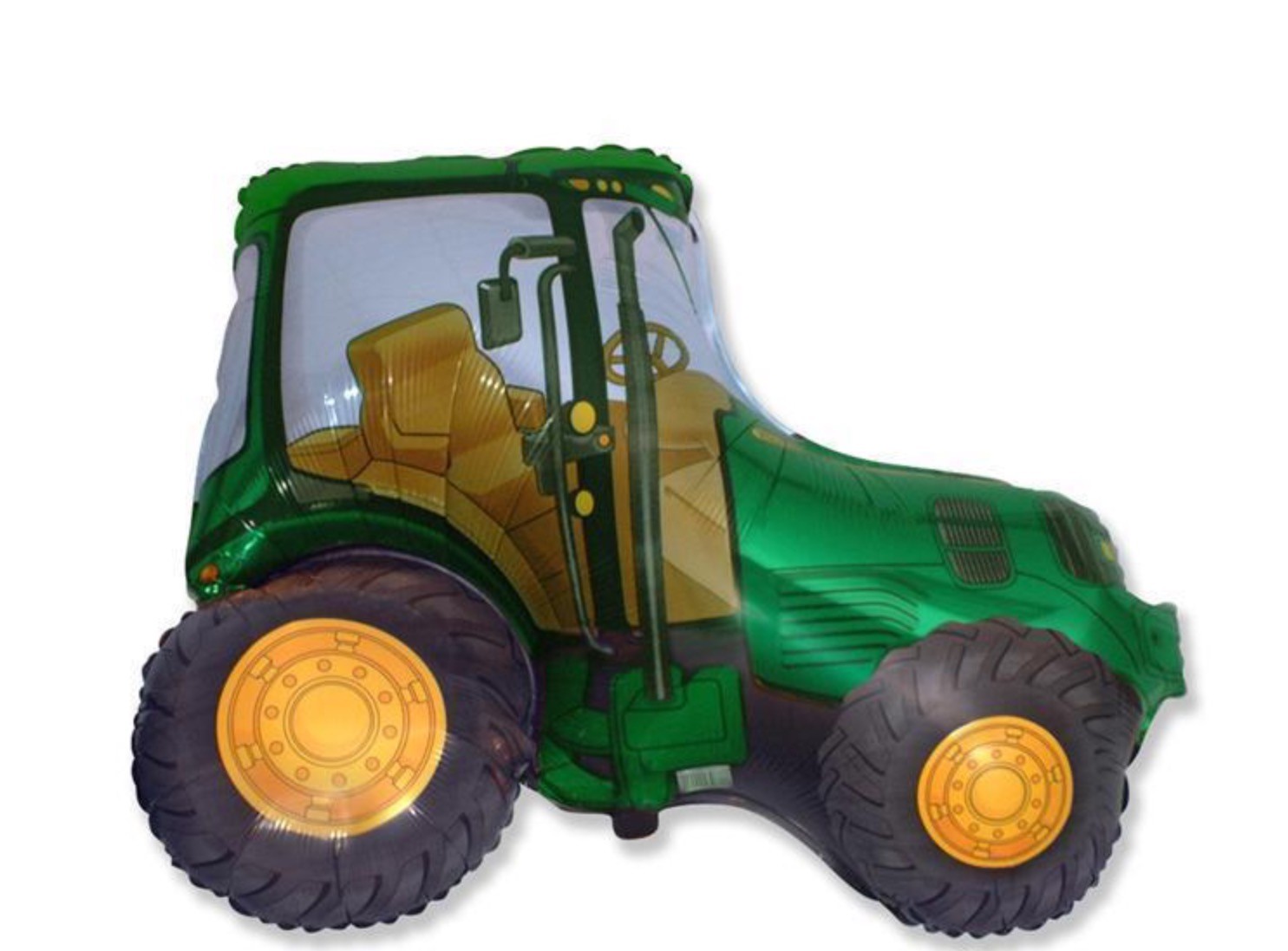 GREEN TRACTOR SUPERSHAPE 30"" FLEXMETAL FOIL BALLOON FOR FARM THEMED PARTIES!