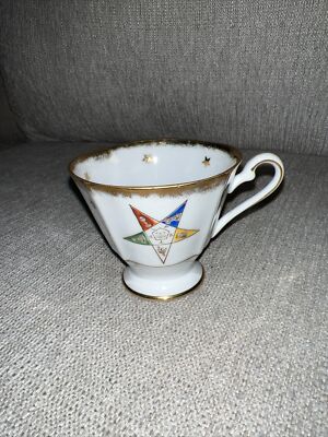 masonic tea cup With Stars And Gold Trim Only Cup