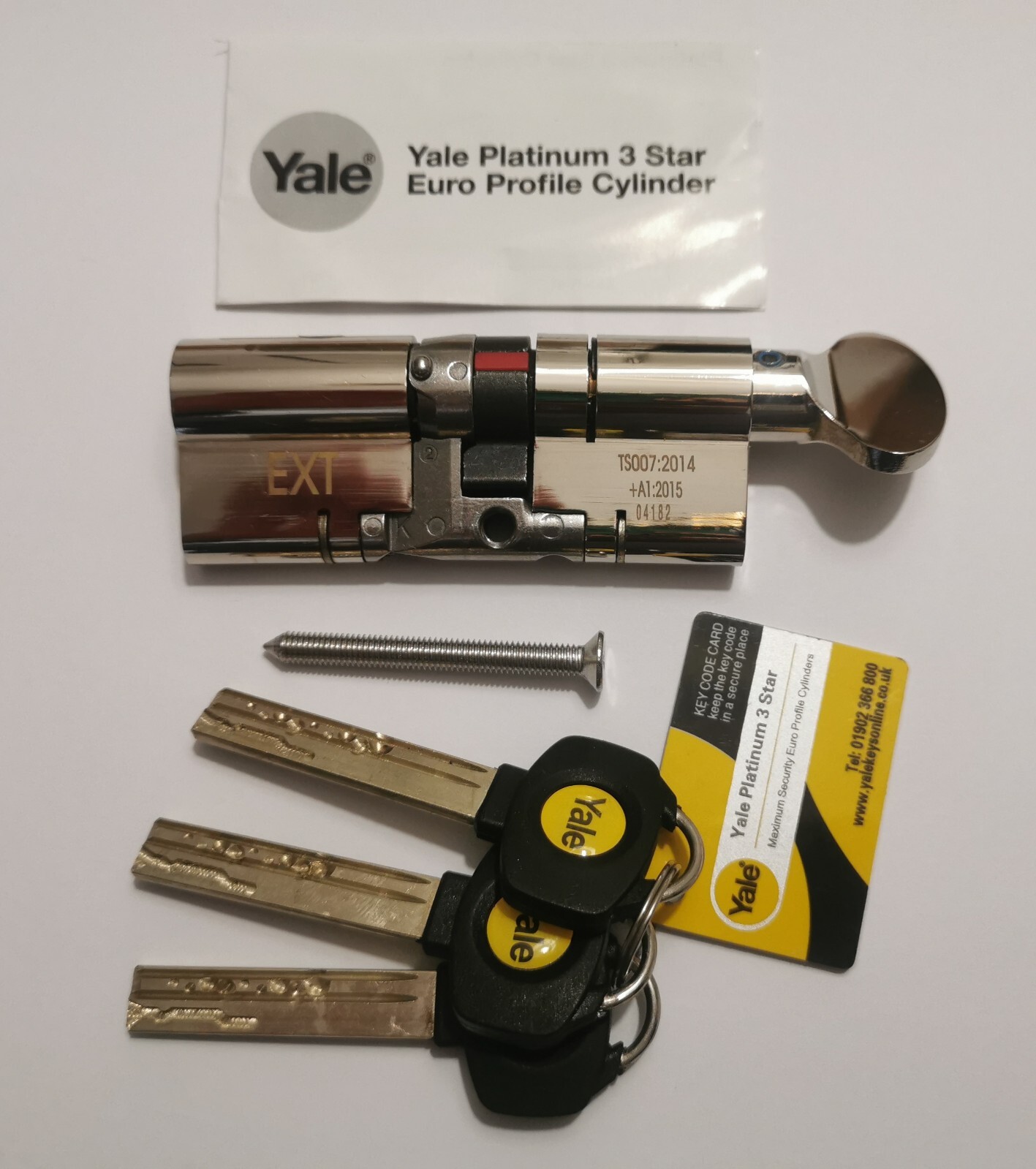 yale platinum 3 star euro cylinder thumb turn eBay