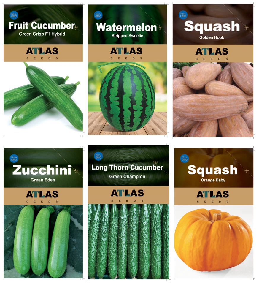 Atlas 蔬菜种子生存花园套装 - 超过 50,000 种种子,29 种 — 第 4/4 张图片
