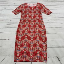 LulaRoe Dress Size XXS Patriotic American Eagle Used Measurements In Description