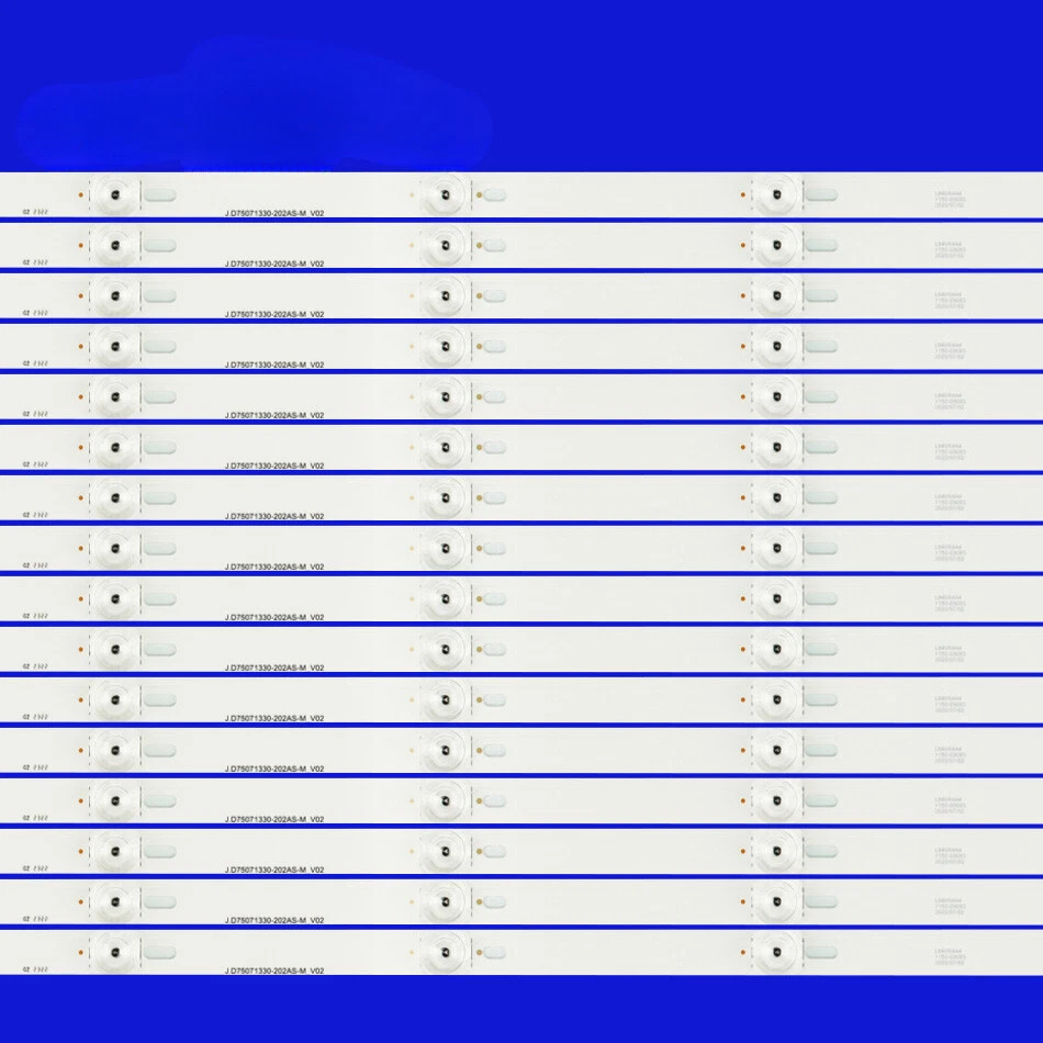 New 16pcs LED Strips For Philips 75PFL5603/F7 JL.D75071330-202AS-M_V02 V02 - Image 3 of 4