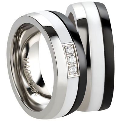 Ring Freundschaftsringe Partnerringe Verlobungsringe Edelstahl Ceramic + Gravur