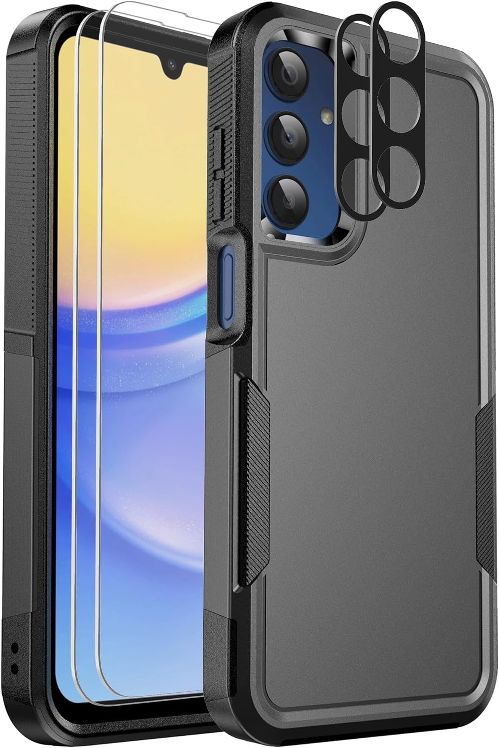 for Samsung Galaxy A15 5G Phone Case, [15 FT Military Grade Drop Protection] [Gl