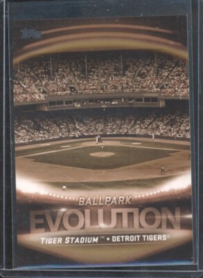 2019 Topps Ballpark Evolution #ES-4 Tiger Stadium Comerica Park /50