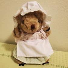 Vintage Eden Toys Mrs Tiggy-Winkle Beatrix Potter Plush Stuffed Animal