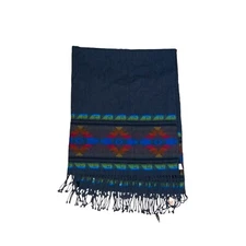 Unisex Bohemian Ethnic Southwestern Alpaca Blend Serape Aztec Wrap Blanket OS
