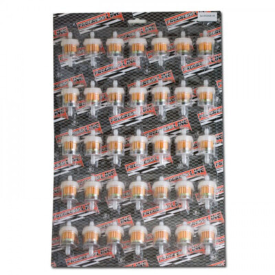 Benzinfilter Display VPE 35 Stck 1 4 6mm Ø=30mm rund transparent Gesamtlänge: 55