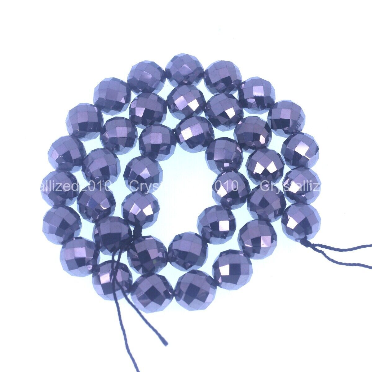 Perline Rotonde Sfaccettate Di Turchese Da 2 Mm - 15,5 Pollici