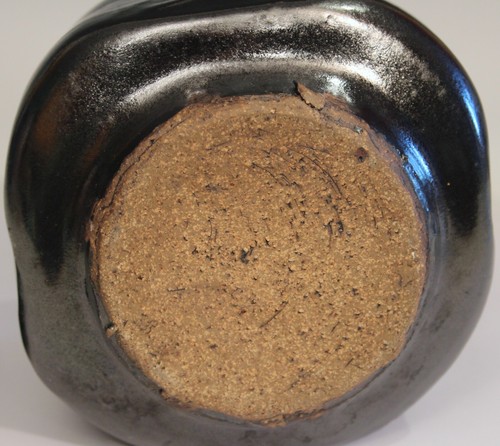 Pot poterie cérémonie thé Mizusashi ustensile Tenmoku zen wabi sabi studio vintage - Photo 7/12