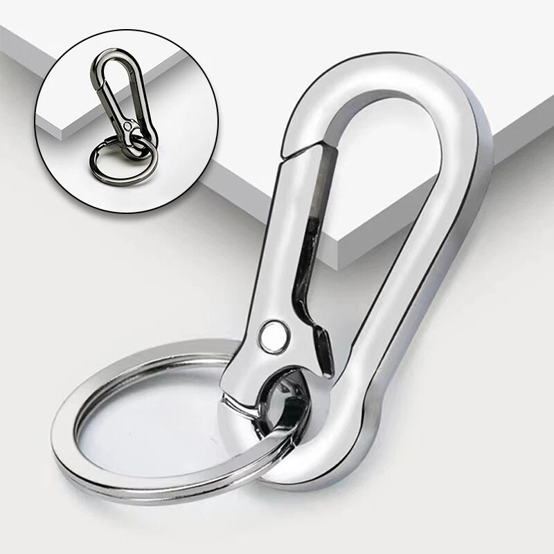 Portachiavi In Ottone Massiccio Con Clip Da Cintura – Gancio Portachiavi Auto, Borsa, EDC